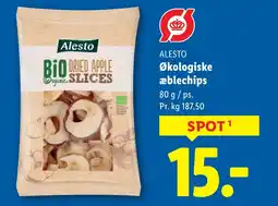 Lidl ALESTO Økologiske æblechips tilbud