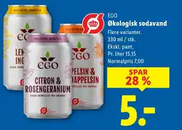 Lidl EGO Økologisk sodavand tilbud