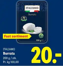 Lidl ITALIAMO Burrata tilbud