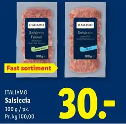 Lidl ITALIAMO Salsiccia tilbud
