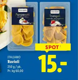 Lidl ITALIAMO Ravioli tilbud