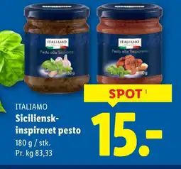 Lidl ITALIAMO Siciliensk- inspireret pesto tilbud