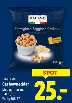 Lidl ITALIAMO Cashewnødder tilbud