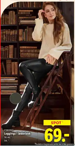Lidl ESMARA® Leggings i læderlook tilbud