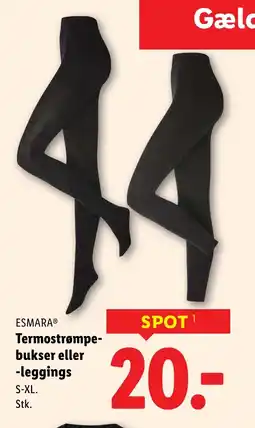Lidl ESMARA® Termostrømpe- bukser eller -leggings tilbud