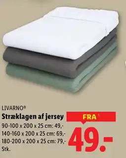 Lidl LIVARNO®Stræklagen af jersey tilbud