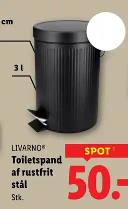 Lidl LIVARNOⓇ Toiletspand af rustfrit stål tilbud