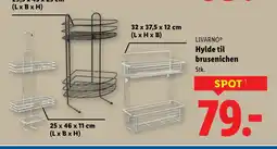 Lidl LIVARNO® Hylde til brusenichen tilbud
