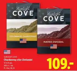 Lidl SUNLIGHT COVE Chardonnay eller Zinfandel tilbud