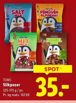 Lidl TOMS Slikposer tilbud