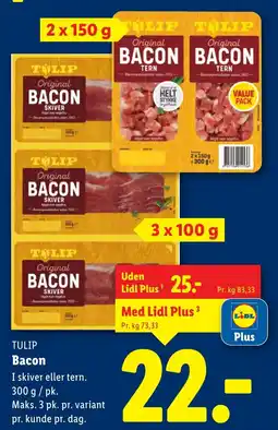 Lidl TULIP Bacon tilbud