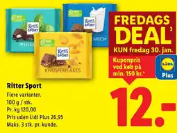 Lidl Ritter Sport tilbud