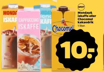 Monday& iskaffe eller Chocomel kakaodrik