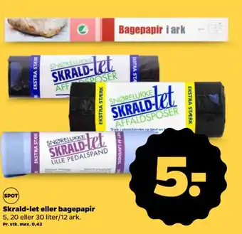 Skrald-let eller bagepapir