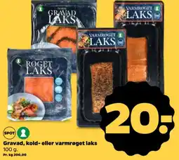 Netto Gravad, kold- eller varmrøget laks tilbud