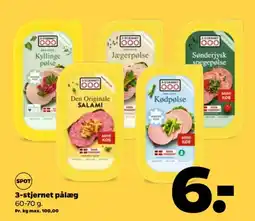 Netto 3-stjernet pålæg tilbud