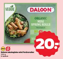 Netto Daloon økologiske mini forårsruller tilbud
