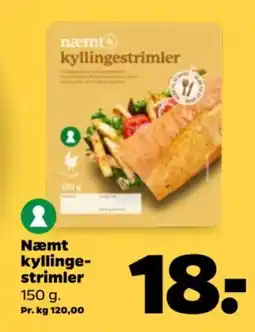 Netto Næmt kyllinge- strimler tilbud