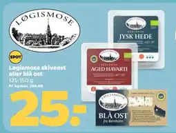 Netto Løgismose skiveost eller blå ost tilbud