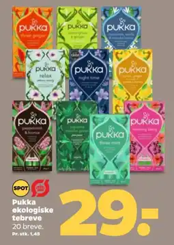 Netto Pukka økologiske tebreve tilbud