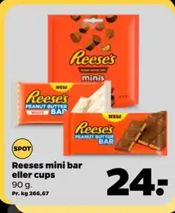 Netto Reeses mini bar eller cups tilbud