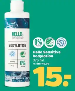 Netto Hello Sensitive bodylotion tilbud