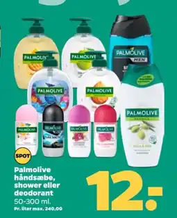 Netto PALMOLIVE håndsæbe, shower eller deodorant tilbud