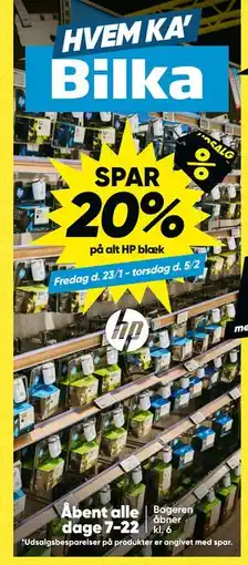 Bilka SPAR 20% på alt HP blæk tilbud