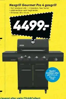 Bilka Nexgrill Gourmet Pro 4 gasgrill tilbud