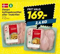 Bilka Danpo kyllingebrystfilet eller -inderfilet tilbud