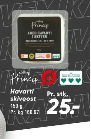 Bilka Havarti skiveost tilbud