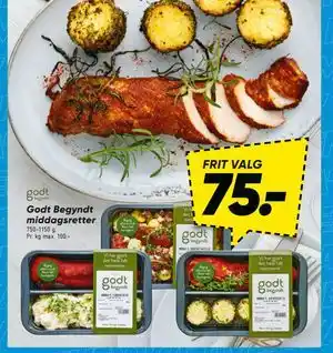 Bilka Godt Begyndt middagsretter tilbud