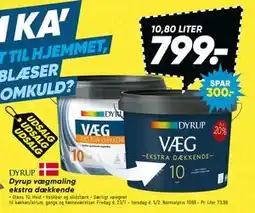 Bilka Dyrup vægmaling ekstra dækkende tilbud