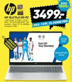 Bilka HP 15,6”Full HD PC tilbud