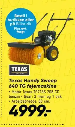 Bilka Texas Handy Sweep 640 TG fejemaskine tilbud