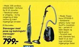 Bilka Støvsuger med pose og ledningsfri støvsuger tilbud