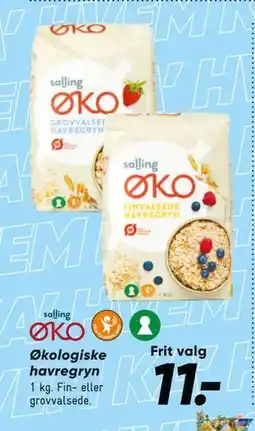 Bilka Økologiske havregryn tilbud