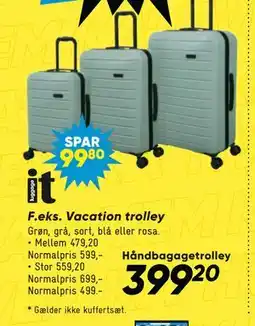 Bilka Vacation trolley tilbud