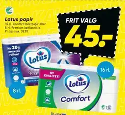 Bilka Lotus papir tilbud