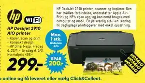 Bilka HP Deskjet 2910 AIO printer tilbud