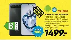Bilka nubia Air 5G 8/256GB tilbud