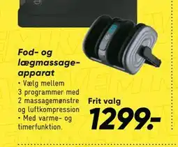 Bilka Fod- og lægmassageapparat tilbud