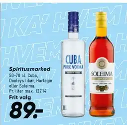 Bilka Spiritusmarked tilbud