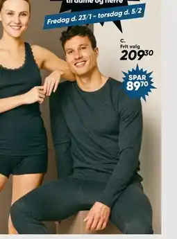 Bilka undertrøje med lange ærmer eller underbukser med lange ben til herre tilbud