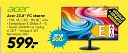 Bilka Acer 23,8” PC skærm tilbud