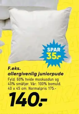 Bilka allergivenlig juniorpude tilbud