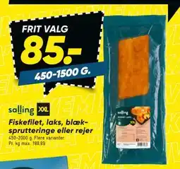 Bilka Fiskefilet, laks, blæksprutteringe eller rejer tilbud