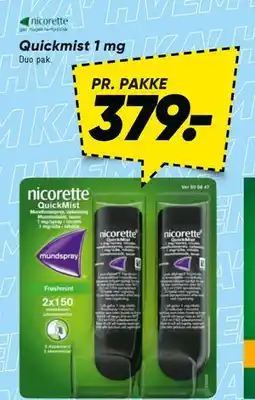 Bilka Quickmist 1 mg tilbud