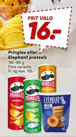 Bilka Pringles eller Elephant pretzels tilbud