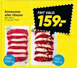 Bilka Entrecotes eller ribeyes tilbud